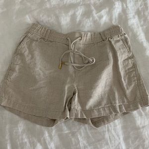 Michael Kors Beige Linen Shorts